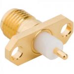 2-Hole Flange Panel Mount SMA Connector Straight (Jack, Female,50Ω) L16.4mm L18.4mm L27.4mm