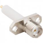 2-Hole Flange Panel Mount SMA Connector Straight (Jack, Female,50Ω) L16.4mm L18.4mm L27.4mm