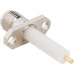 2-Hole Flange Panel Mount SMA Connector Straight (Jack, Female,50Ω) L16.4mm L18.4mm L27.4mm