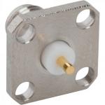 4-Hole Flange Panel Mount SMA Connector Straight (Jack, Female,50Ω) L13.8mm L15.5mm L17mm L27.4mm