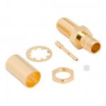 Panel Mount SMA Cable Connector Straight (Jack,Female,50Ω) RG-8/X LMR-240