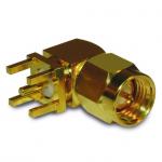 PCB Mount SMA Connector Right Angle (Plug, Male,50Ω)