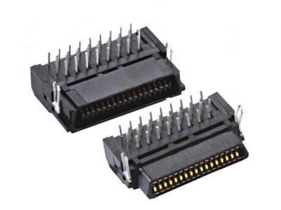 SCSI Connector Plastic Female & Male R/A PCB Mount 20 30 34 40 50 Pins