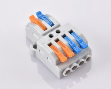 Wire Splice Connectors,For 4mm²,02 in 04 out